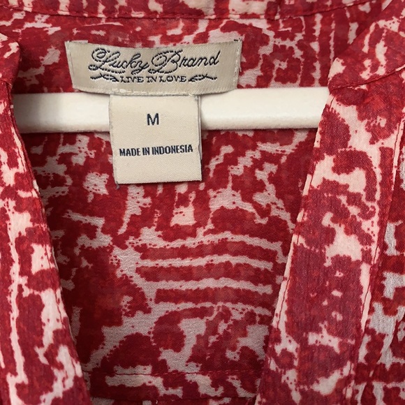 Lucky Brand Live In Live patterned tunic- Medium - Picture 3 of 4